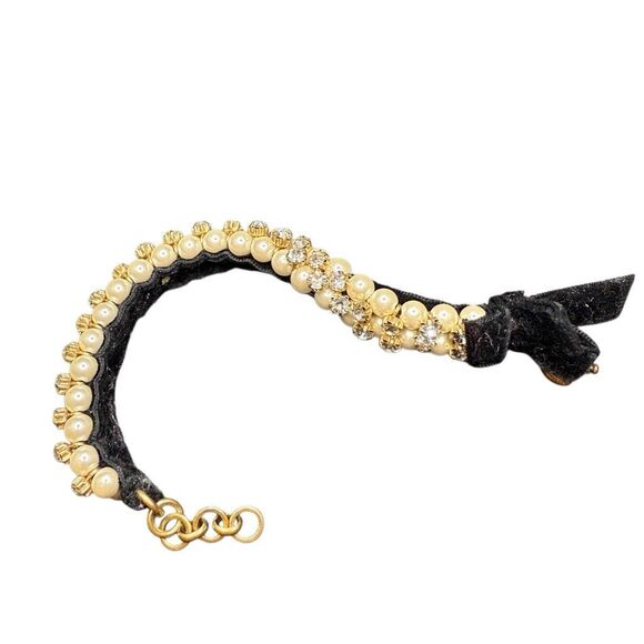 J. Crew Black and Gold Pearl Bracelet - Picture 3 of 4